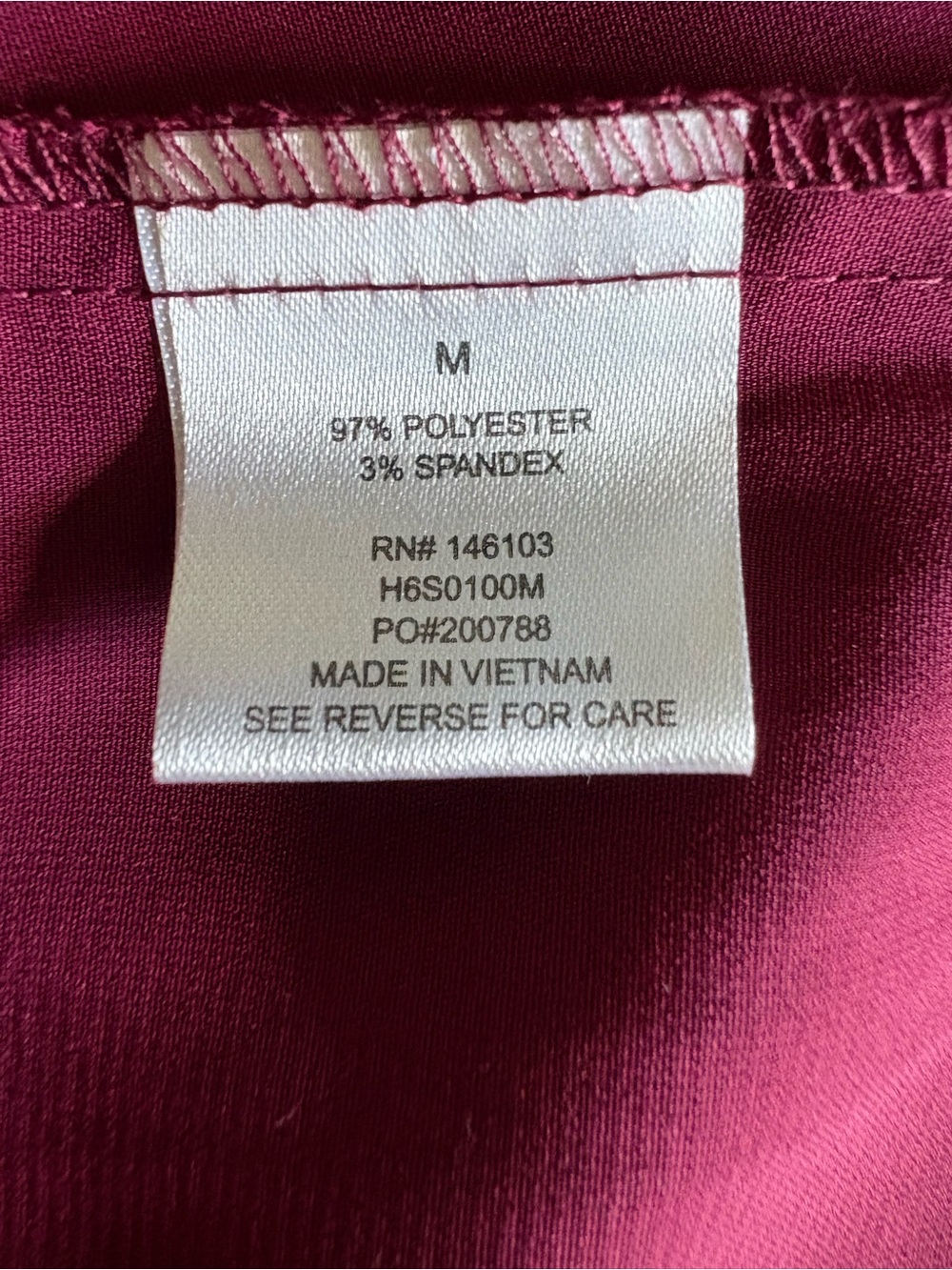 NWT Hippie Rose Retro Maroon Swing Tank Top | M | Sheer Flowy Sleeveless Blouse - Picture 6 of 7